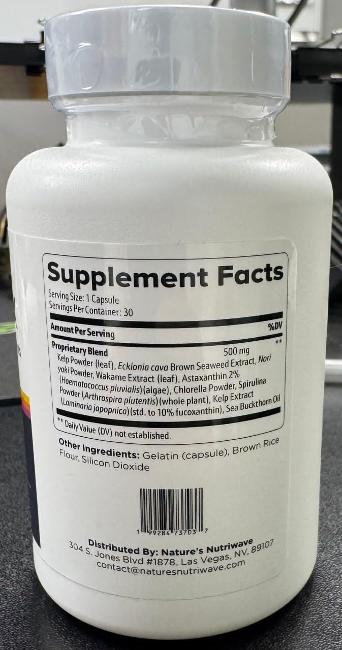 Nature’s NutriWave OptiPlax Marine Algae & Plant Extract Capsules 90 Capsules