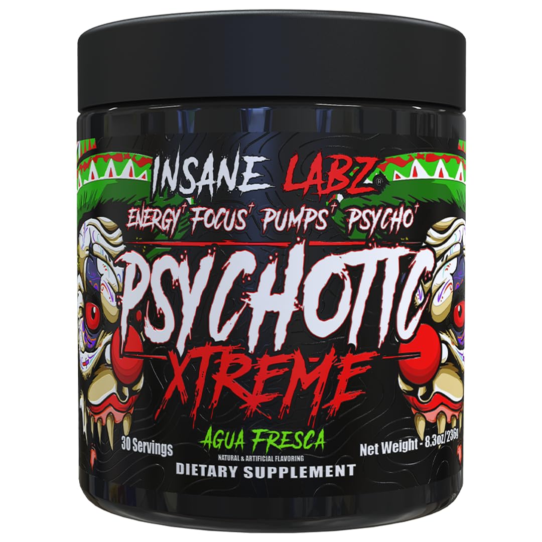 Insane Labz Psychotic Xtreme Pre Workout Powder 8.3 Ounce (Pack of 1)