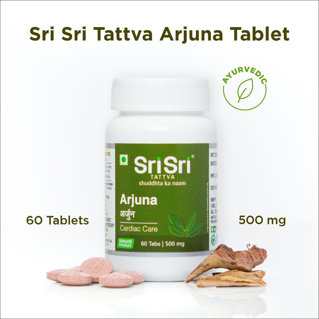 SRI SRI TATTVA Arjuna 500mg Tablet, 60 Tablets