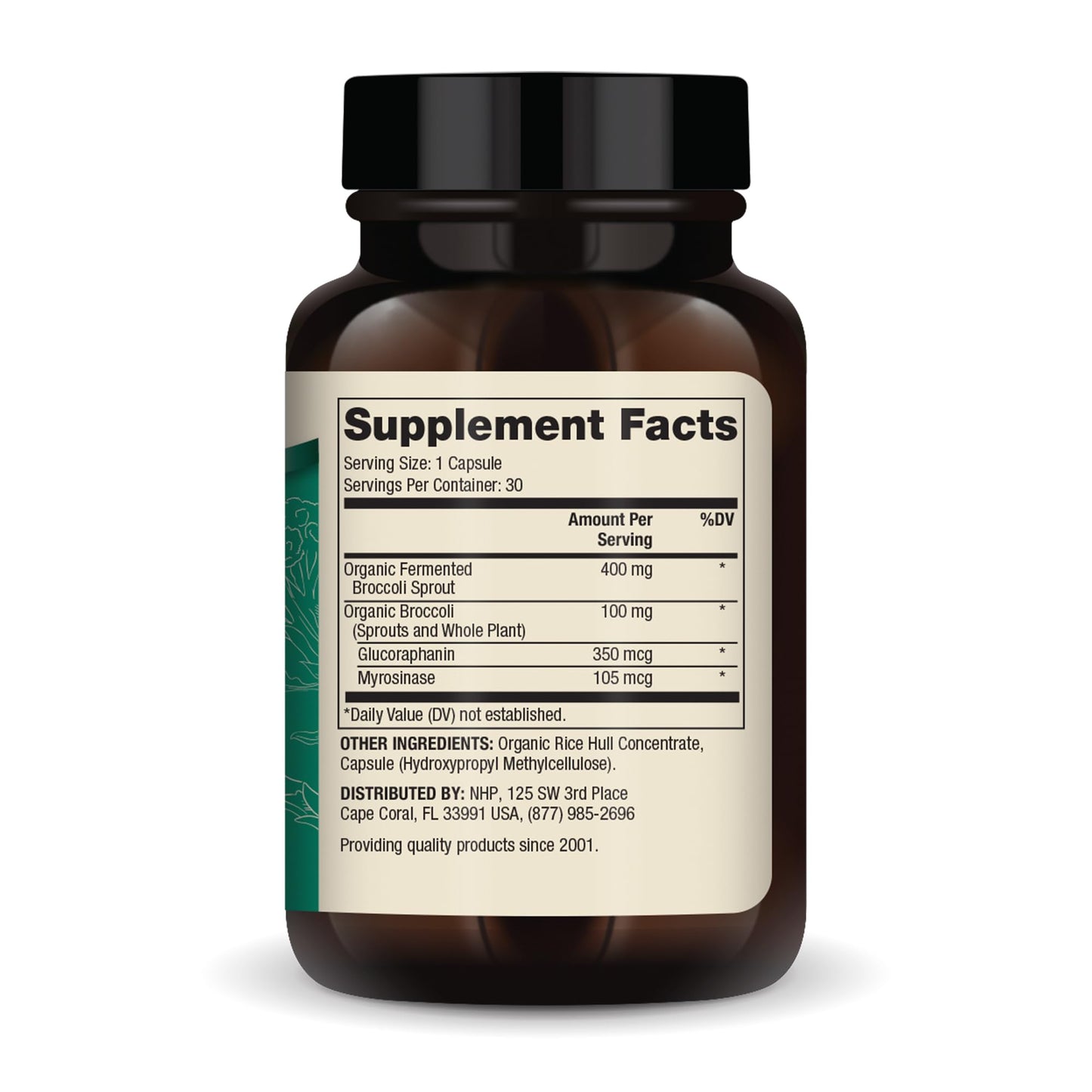 Dr. Mercola Organic Fermented Broccoli Sprouts Capsule, 30 Count