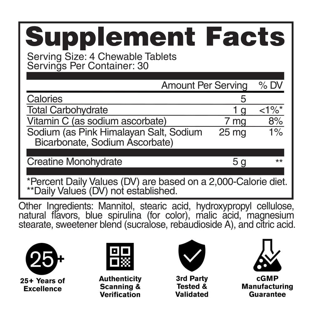 GAT SPORT Creatine Chews Chewable 30 Count