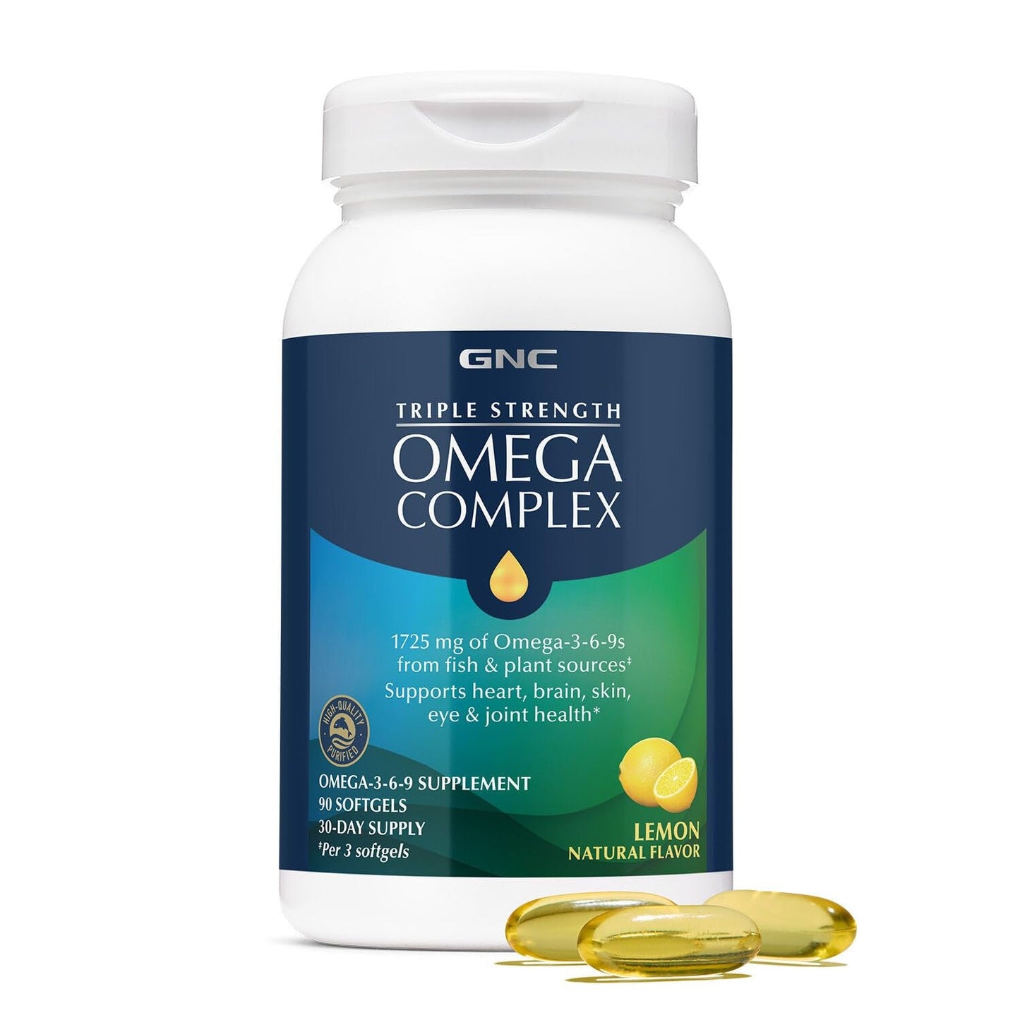 GNC Triple Strength Omega Complex Softgels 90 Count