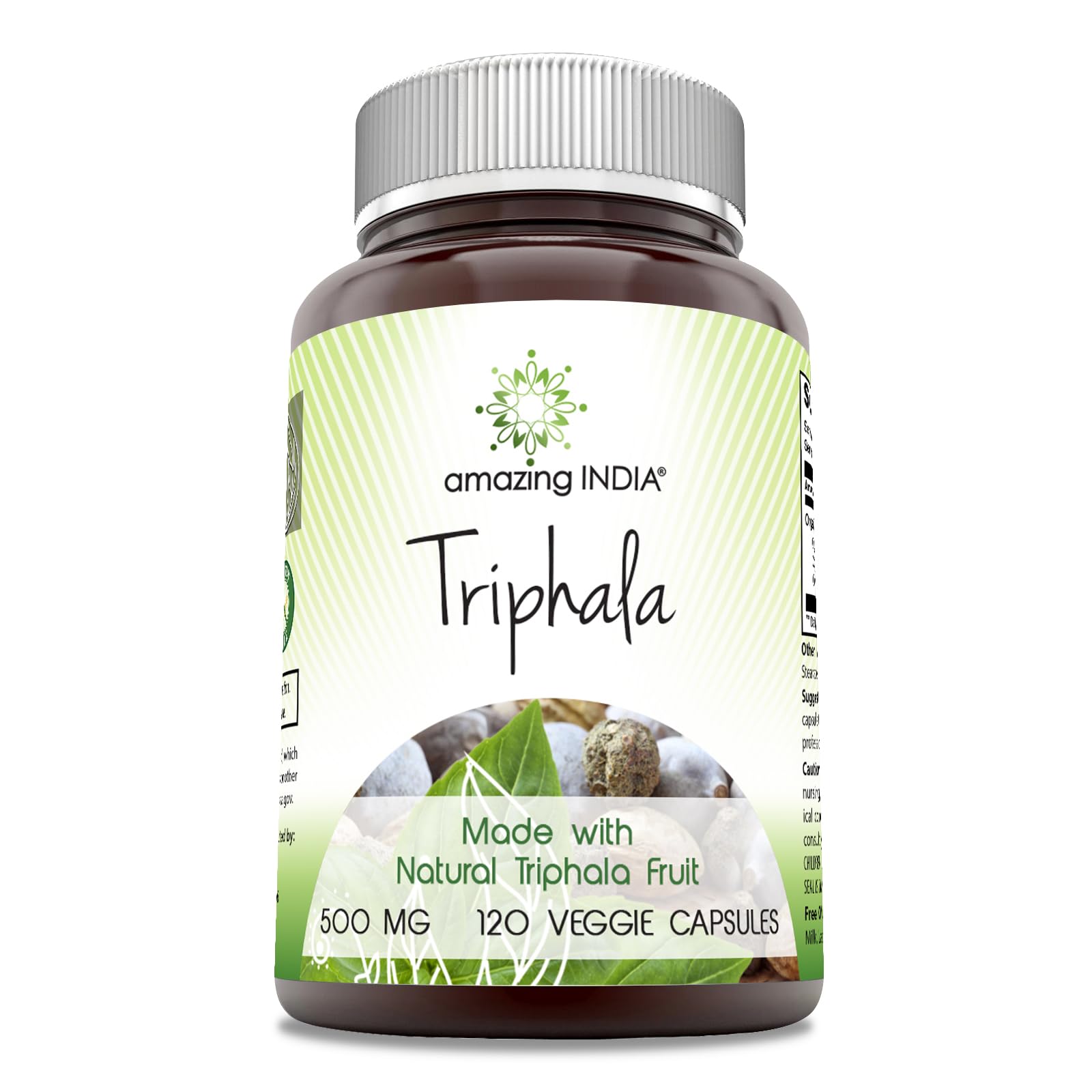 Amazing India Triphala Supplement Capsules, 120 Veggie Capsules