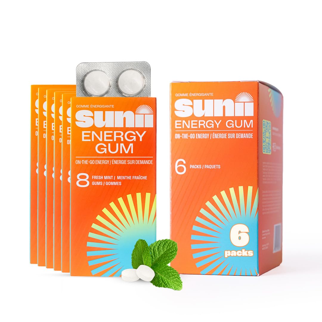 SUNII ENERGY GUM Nootropic Energy Gum Tablet 48 Tablets