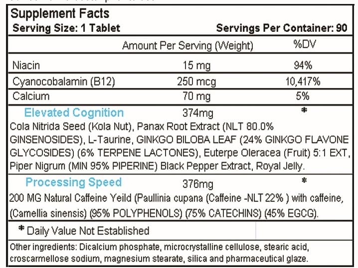 Hot Stuff Nutritionals AI Focus 90 Tablets