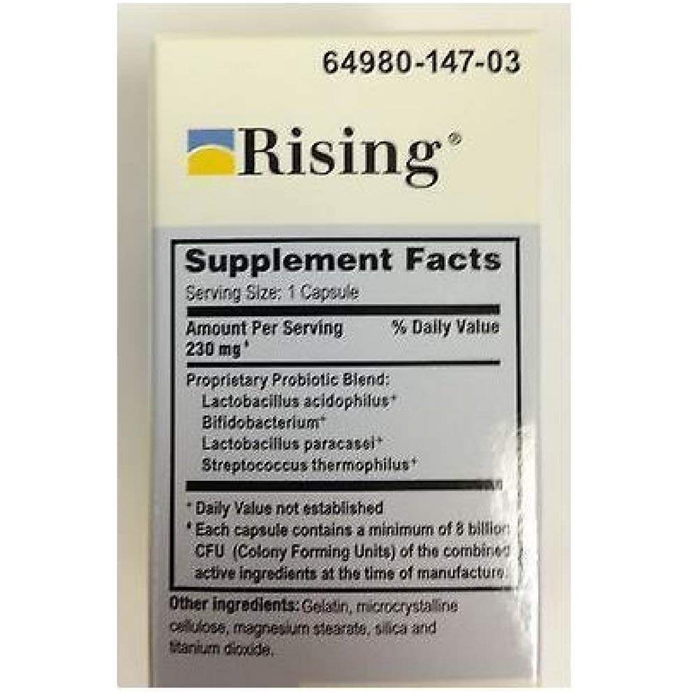 Rising Risaquad Probiotic Dietary Supplement Capsule 60 Capsules
