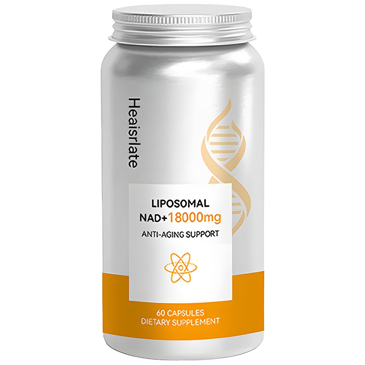 Heaisrlate NAD+ Supplement 600mg with Quercetin & Resveratrol - Liposomal NAD Booster for Cellular Energy, Anti-Aging Support - D-Ribose Enhanced Formula - Vegan, Non-GMO, 3rd Party Tested, 60 Capsules