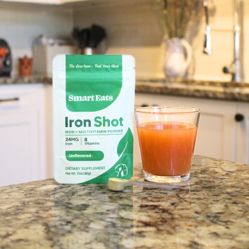 Smart Eats Iron Shot 2-in-1 Iron-Multivitamin Blend Powder 1.6 oz
