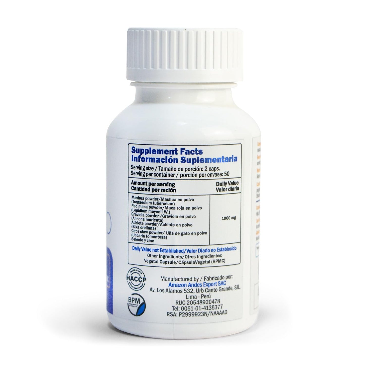 Amazon Andes Healthy Sustainable Fair Prossbio Herbal Supplement for Men Capsule 100 Veg Capsules
