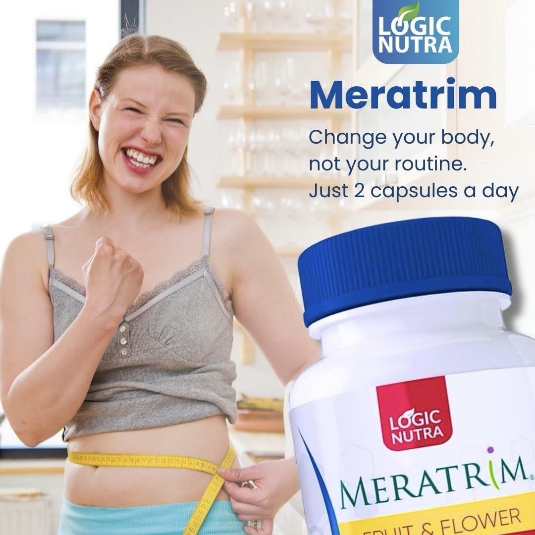 Logic Nutra Meratrim Proprietary Blend 400 mg Garcinia Mangostana (Fruit Rind) Extract Stimulant Free Capsules 60 Capsules