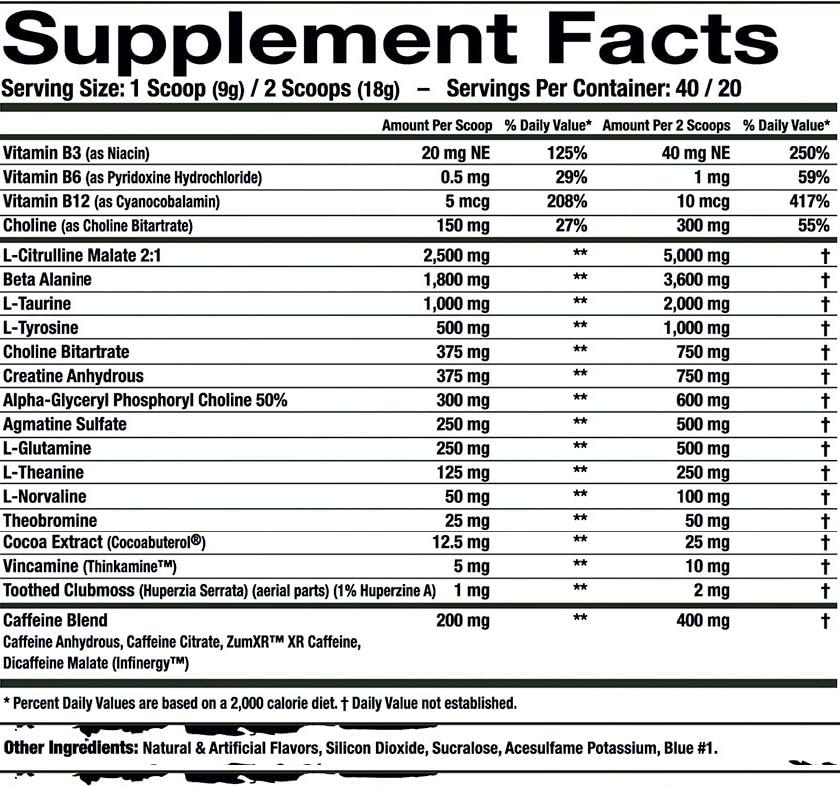Assault Labs Wild Thing Pre Workout Powder, 12.7 Ounce (Pack of 1)