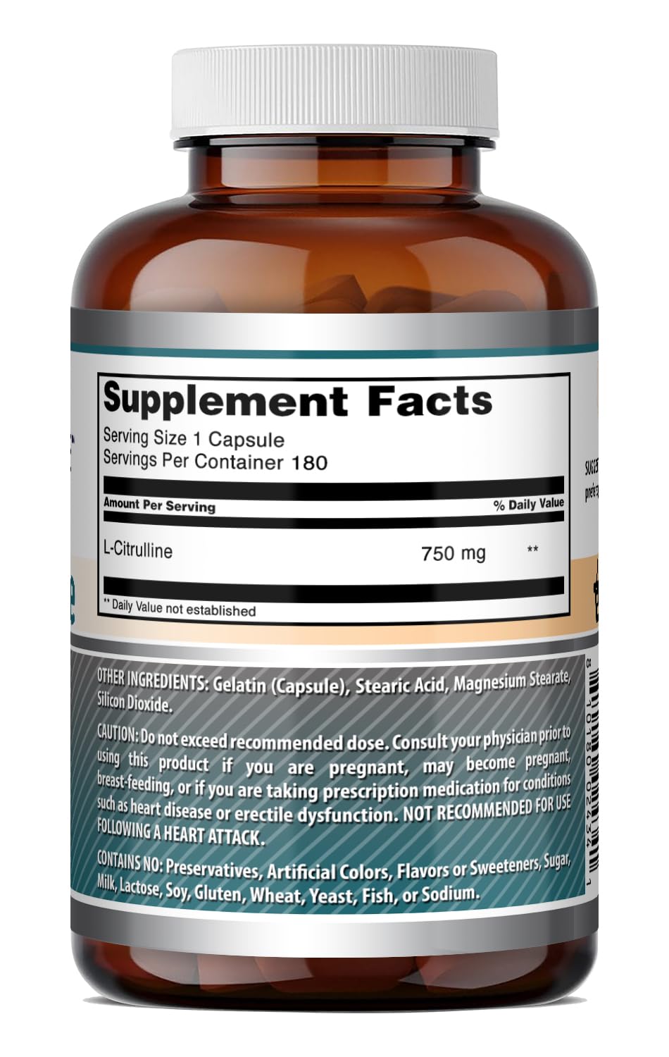 Amazing Nutrition L-Citrulline Supplement Capsule 180 Count