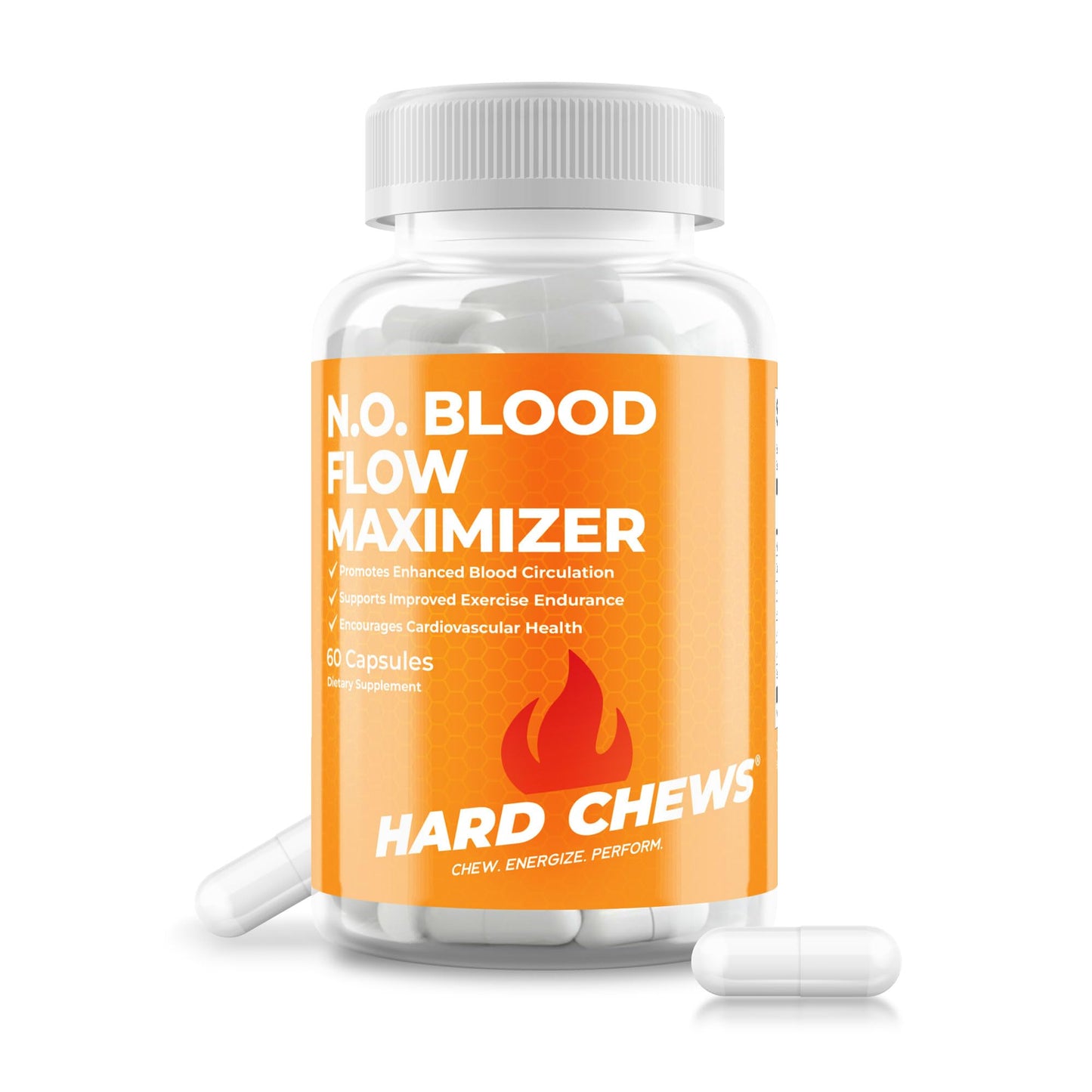 HARD CHEWS N.O. Blood Flow Maximizer 60 Capsules