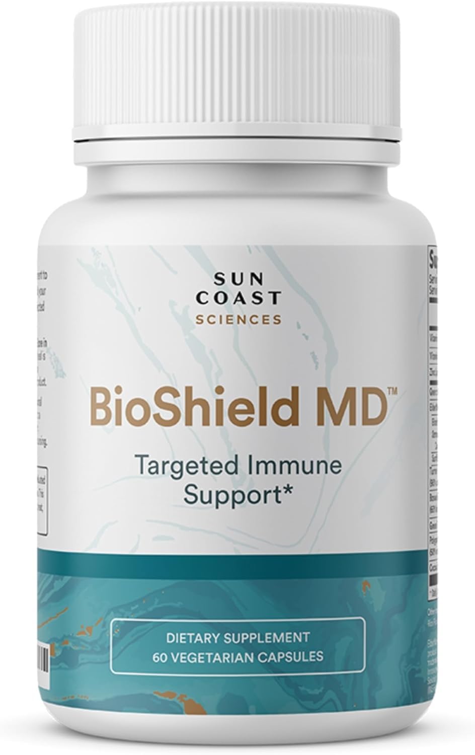 SUN COAST SCIENCES BioShield MD Premium Immunity Support with Vitamin C, Vitamin D, Zinc, 60 Capsules