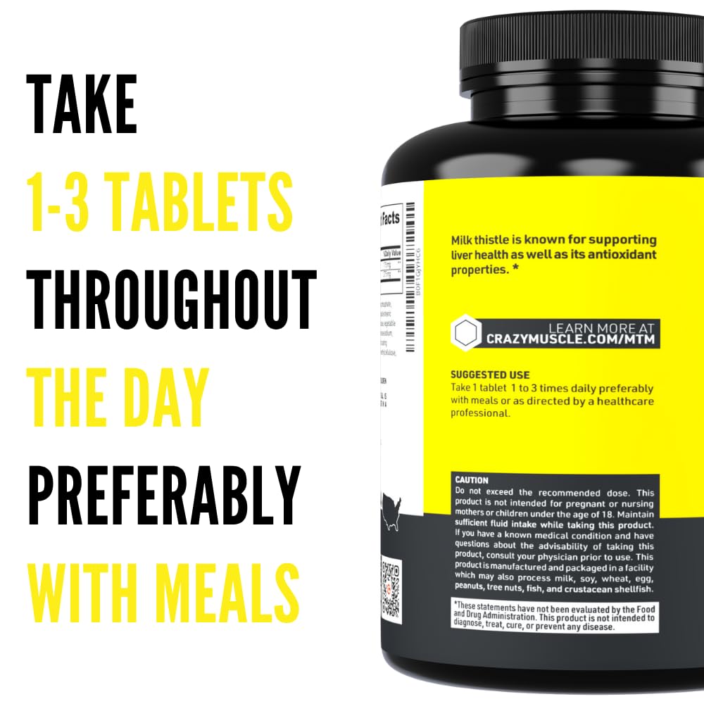 Crazy Muscle Milk Thistle Matrix Tablet, 60 Count
