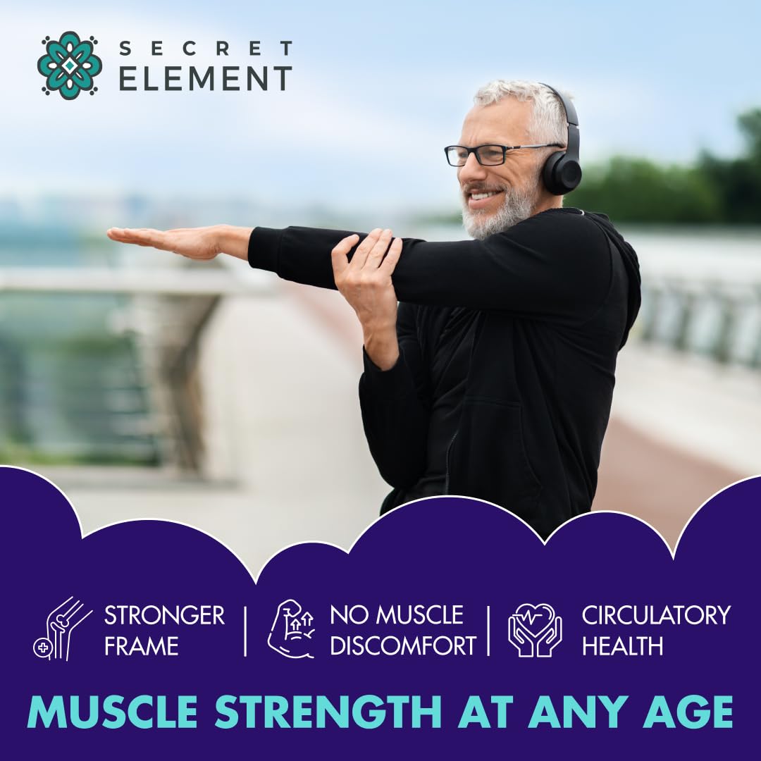 Secret Element Magnesium Glycinate 500MG Capsules, 120 Count
