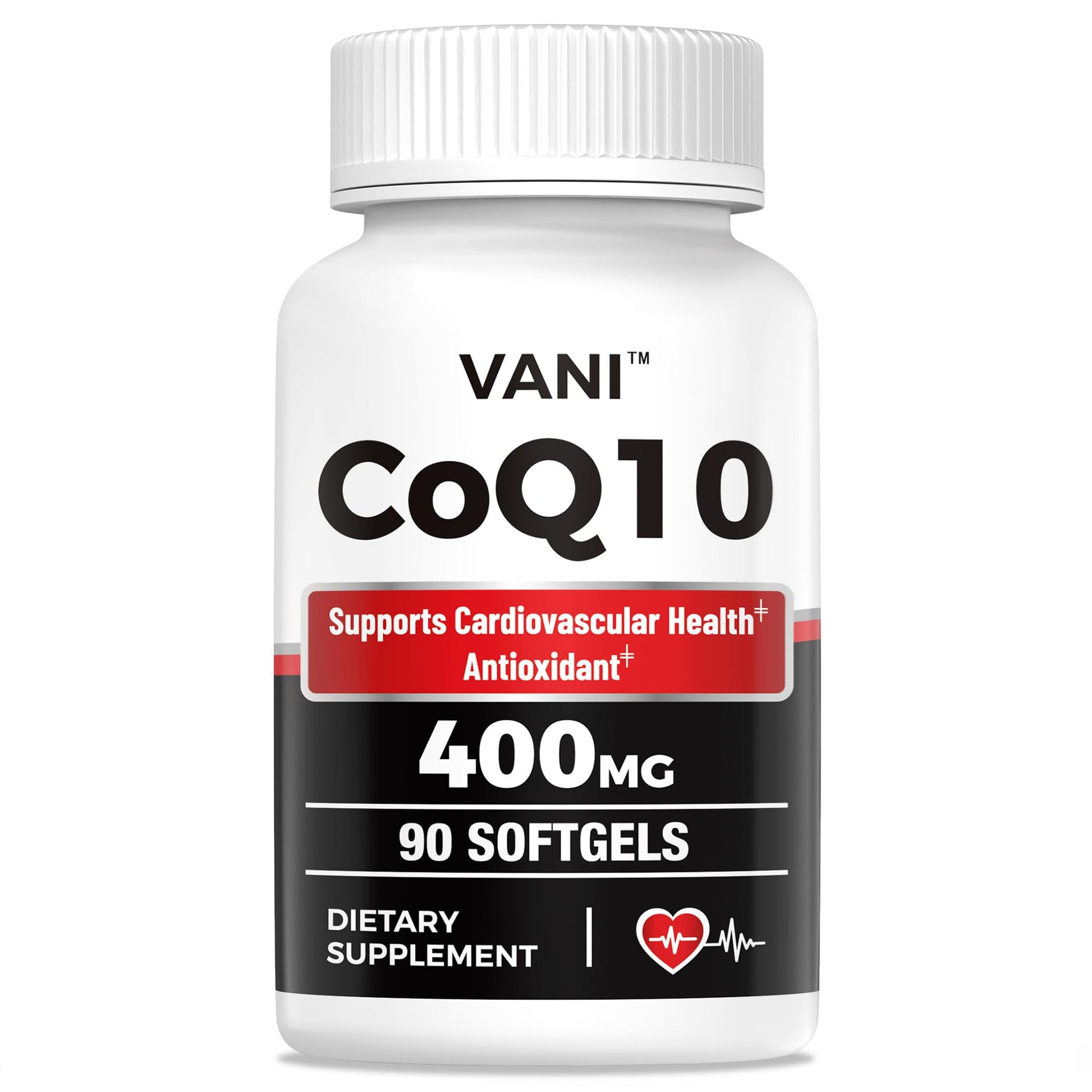 VANI CoQ10 400mg Softgels, 90 Count