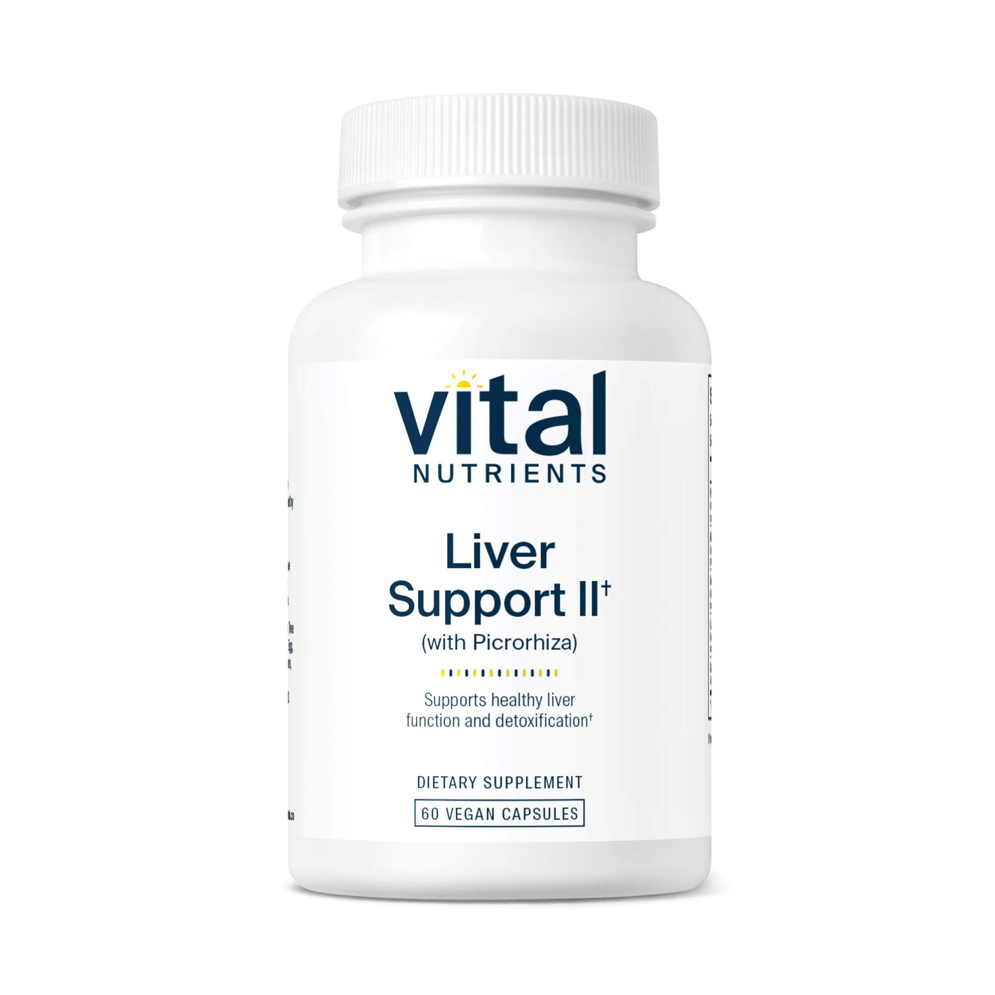 Vital Nutrients Liver Support II with Picrorhiza, Milk Thistle and Curcumin Capsules, 60 Count