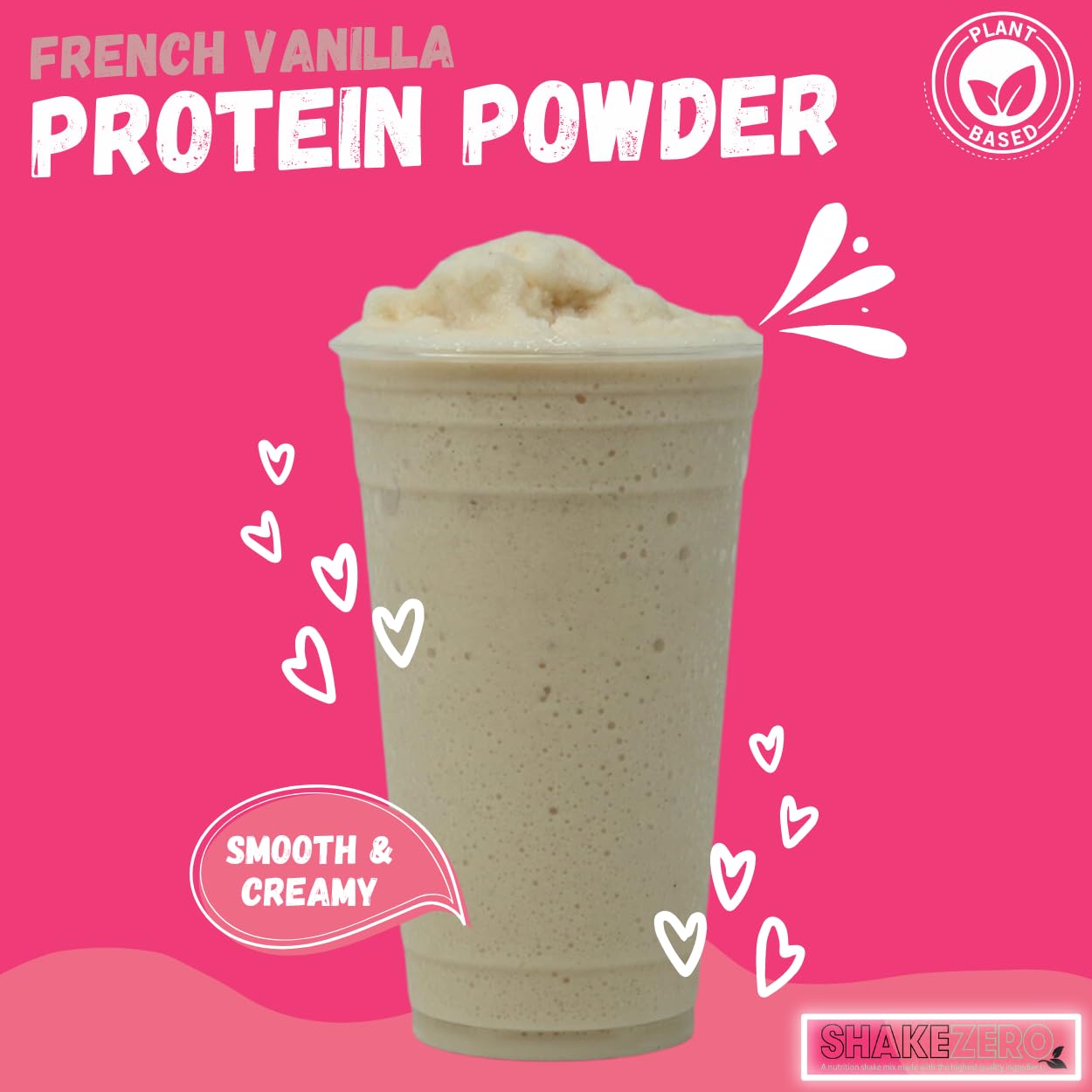 GramZero Shakezero French Vanilla Protein Powder, 80 oz
