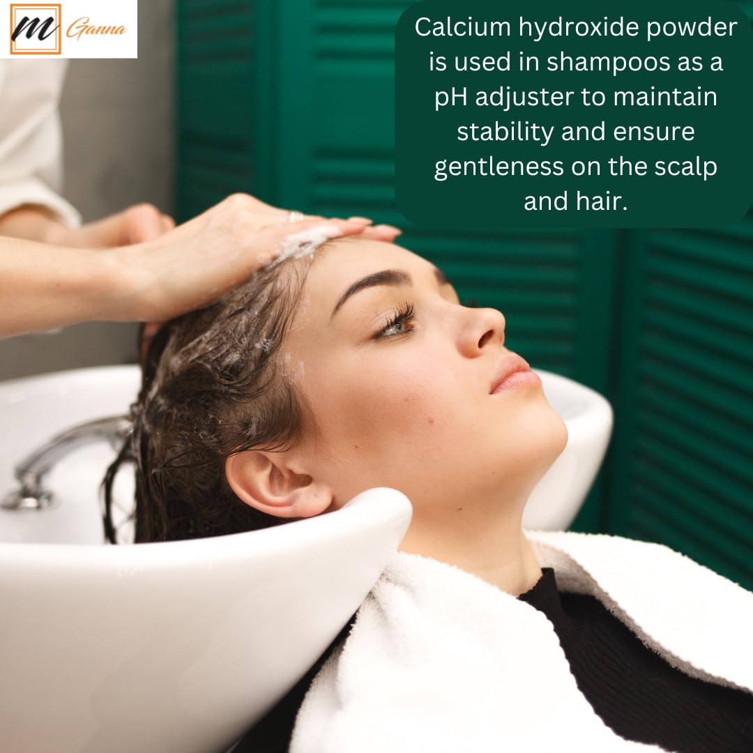 mGanna Calcium Hydroxide Powder for Food & Cosmetics, 16 Ounce