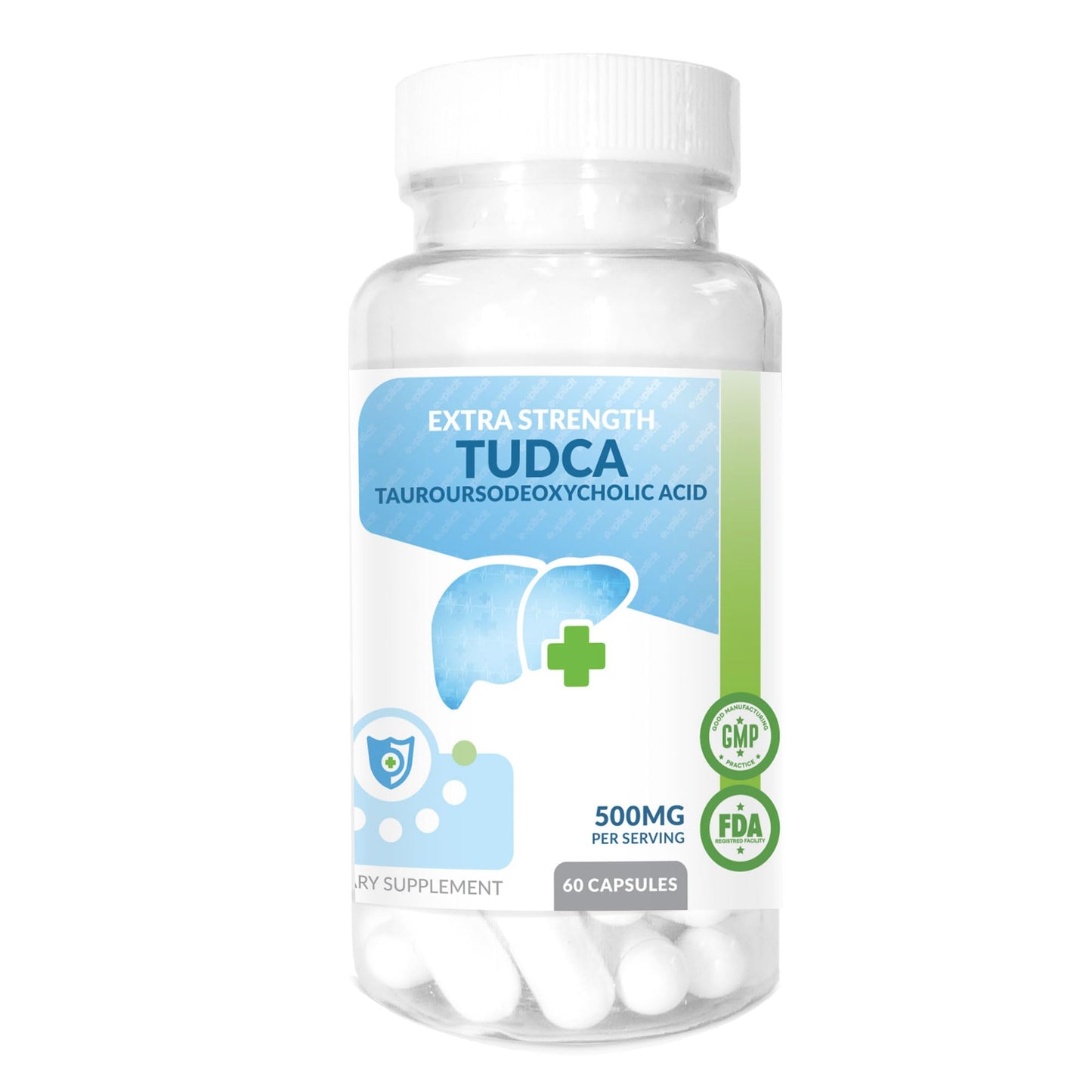 eXplicit Supplements TUDCA (Tauroursodeoxycholic Acid) Liver Support Capsule, 60 Count