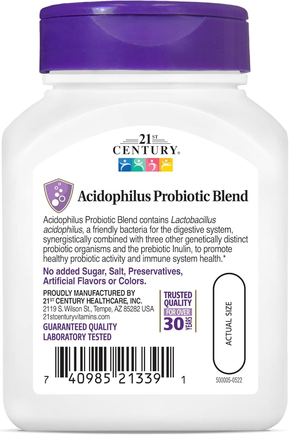 21st Century Acidophilus Capsules 300 Count