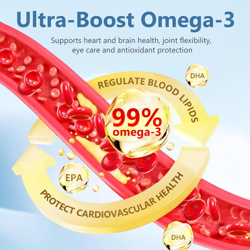 ausalli Antarctic Marine Complex – Natural Lipid Softgels with Omega-3 120 Count