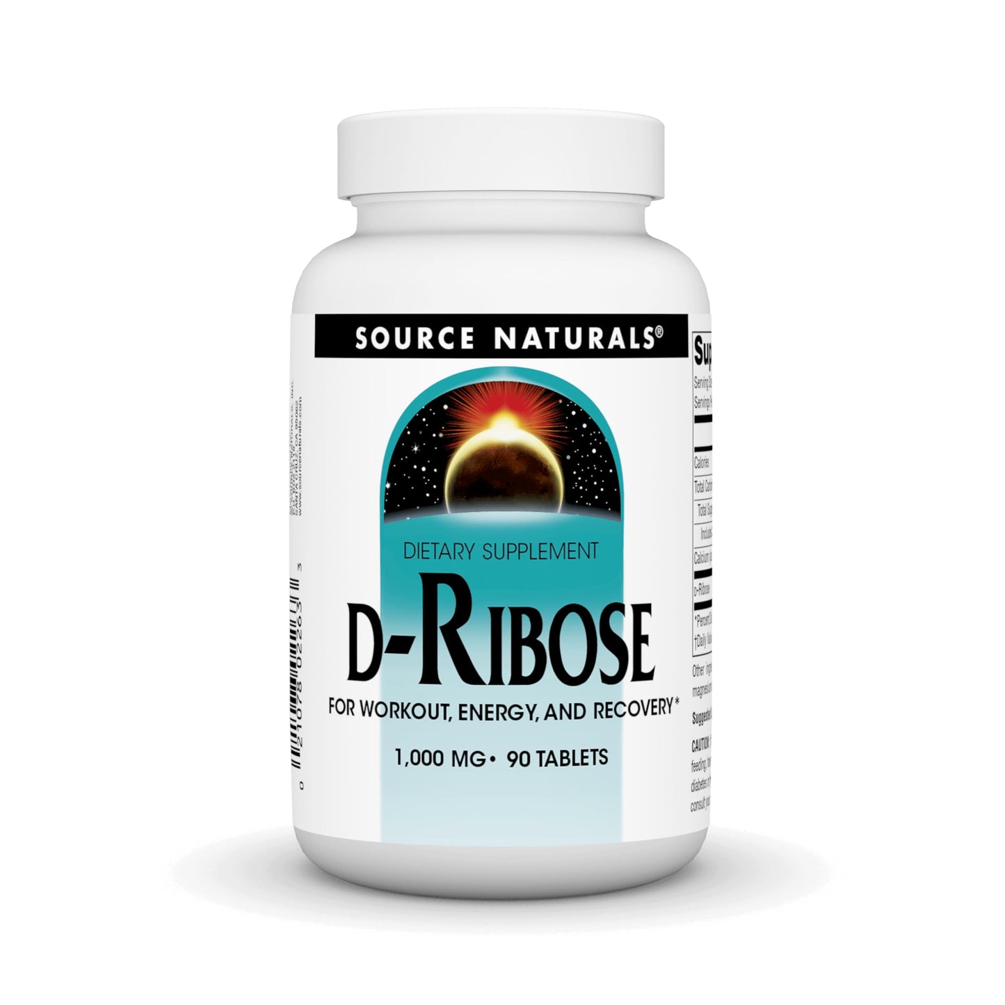 Source Naturals D-Ribose for Workout, Energy, and Recovery, 90 Tablets