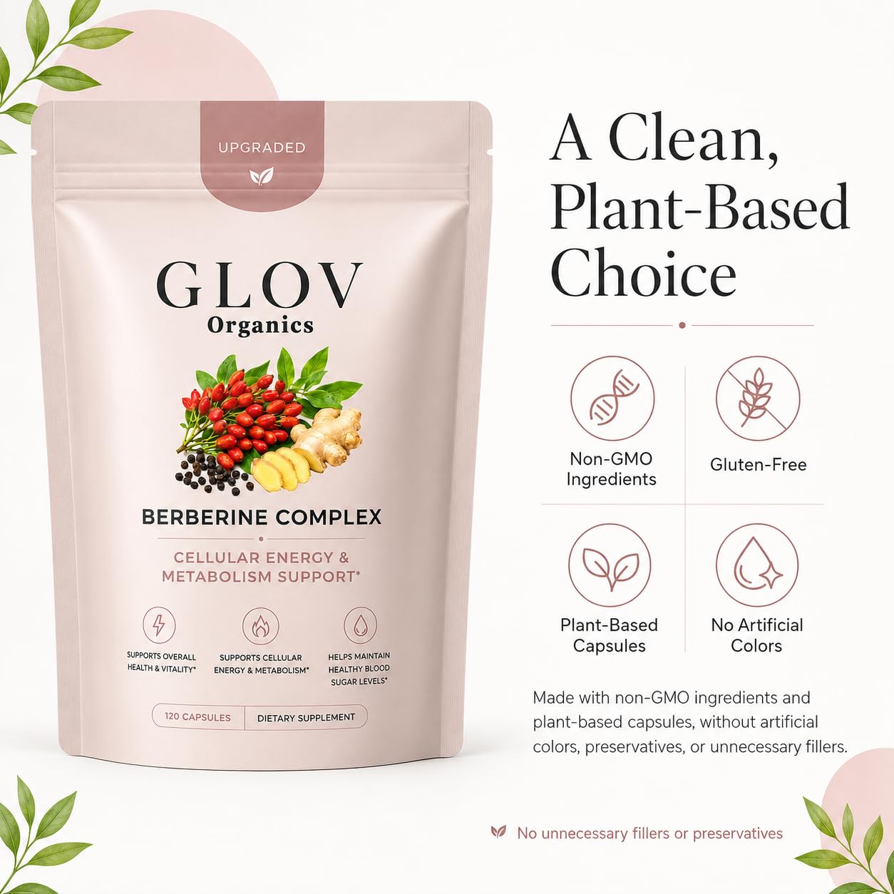 luetomi Glov Berberine Complex with Ceylon Cinnamon Softgel 1