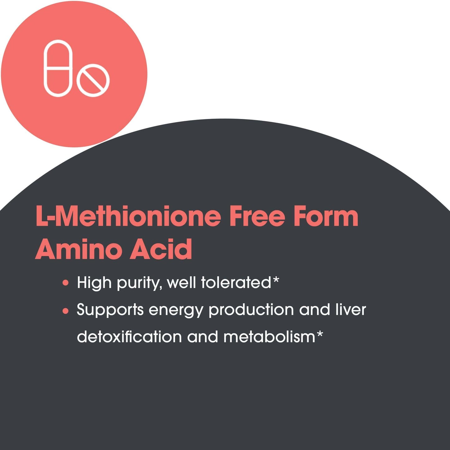 Allergy Research Group L-Methionine - Essential Amino Acid Supplement - Liver Function & Energy Production Support - Free Form Amino Acid - Hypoallergenic - 100 Capsules