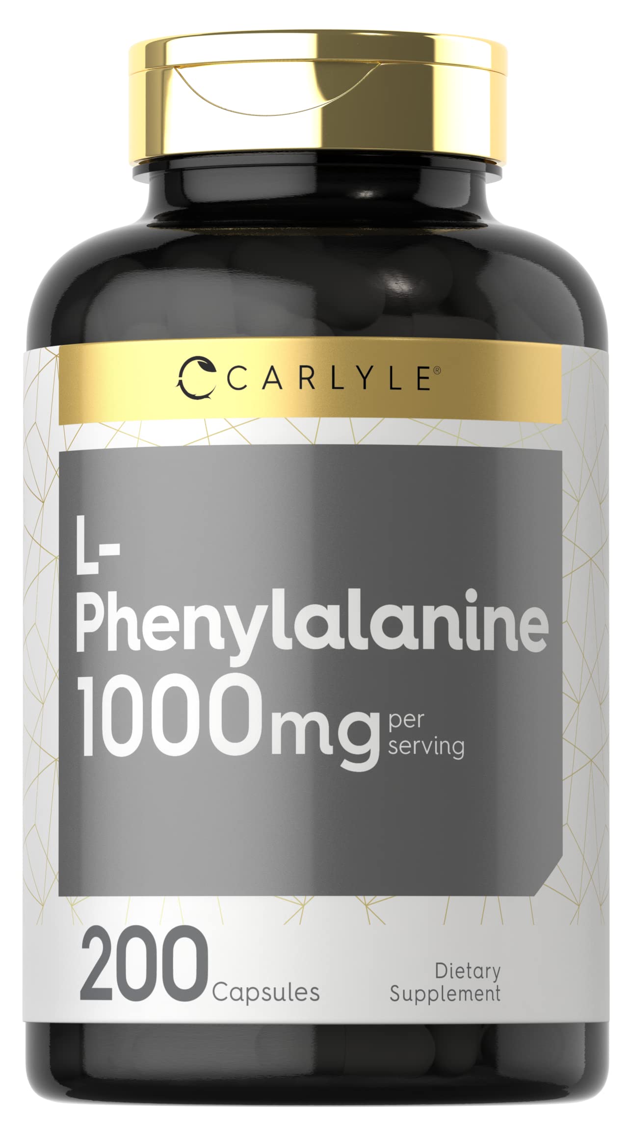 Carlyle L-Phenylalanine 1000mg Capsules, 200 Count
