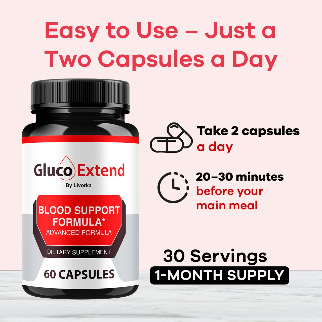 LIVORKA Gluco Extend Capsules 120 Capsules