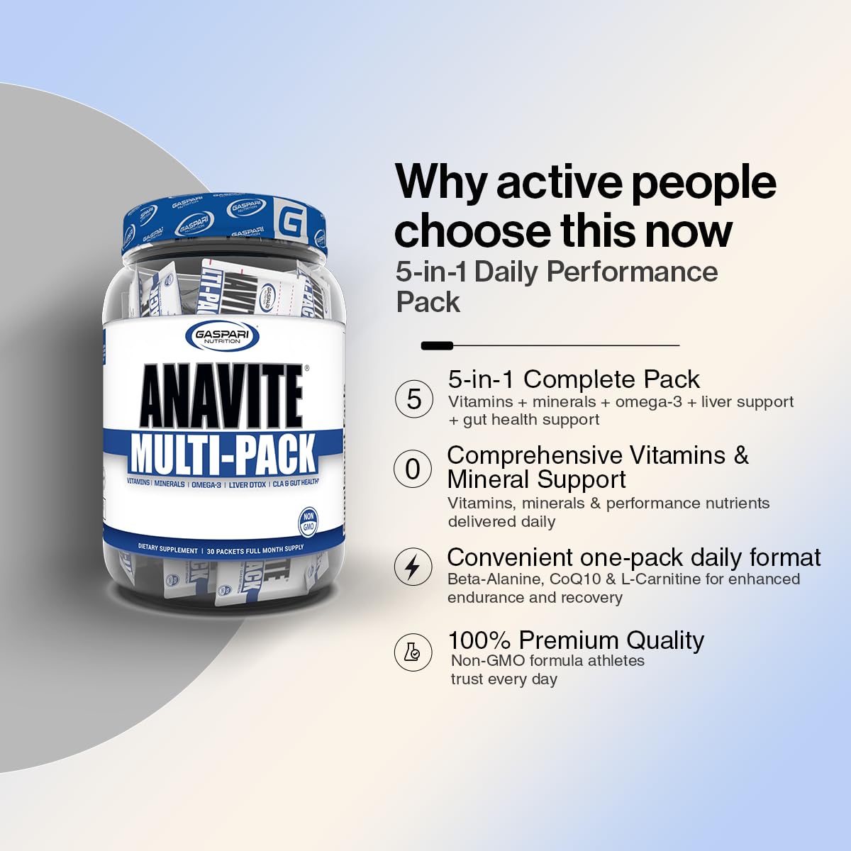 Gaspari Nutrition Anavite Capsule 30 Count