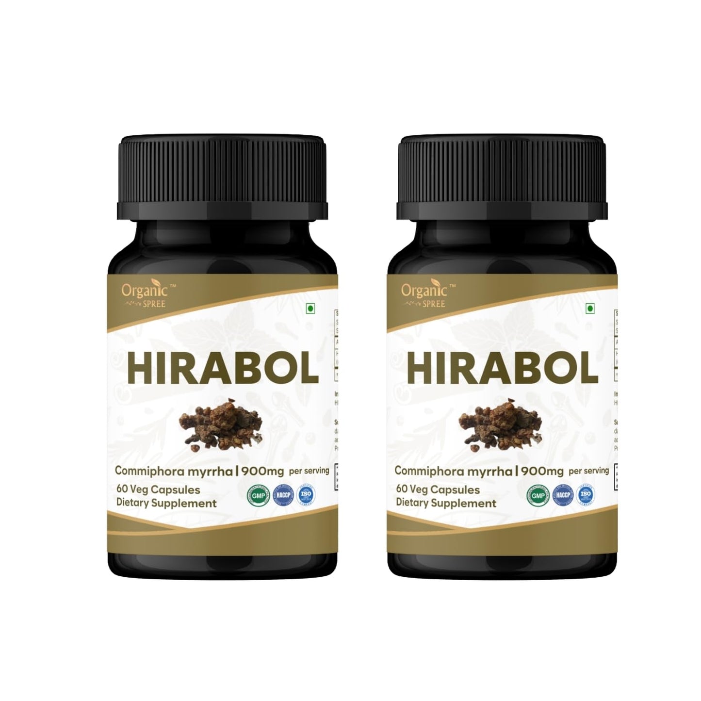 ORGANIC SPREE Hirabol Commiphora Myrrha 120 Capsules