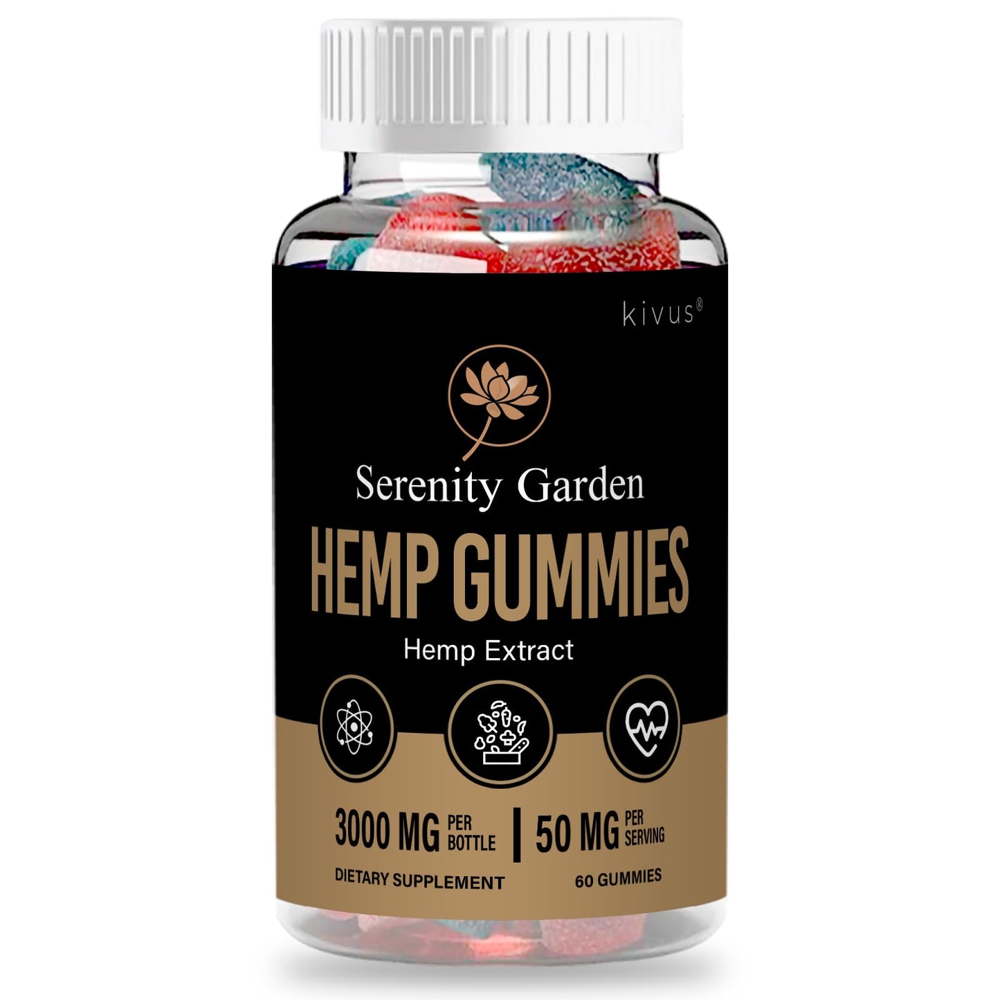 Kivus SerenityGarden - Serenity Garden Gummies, 60 Count