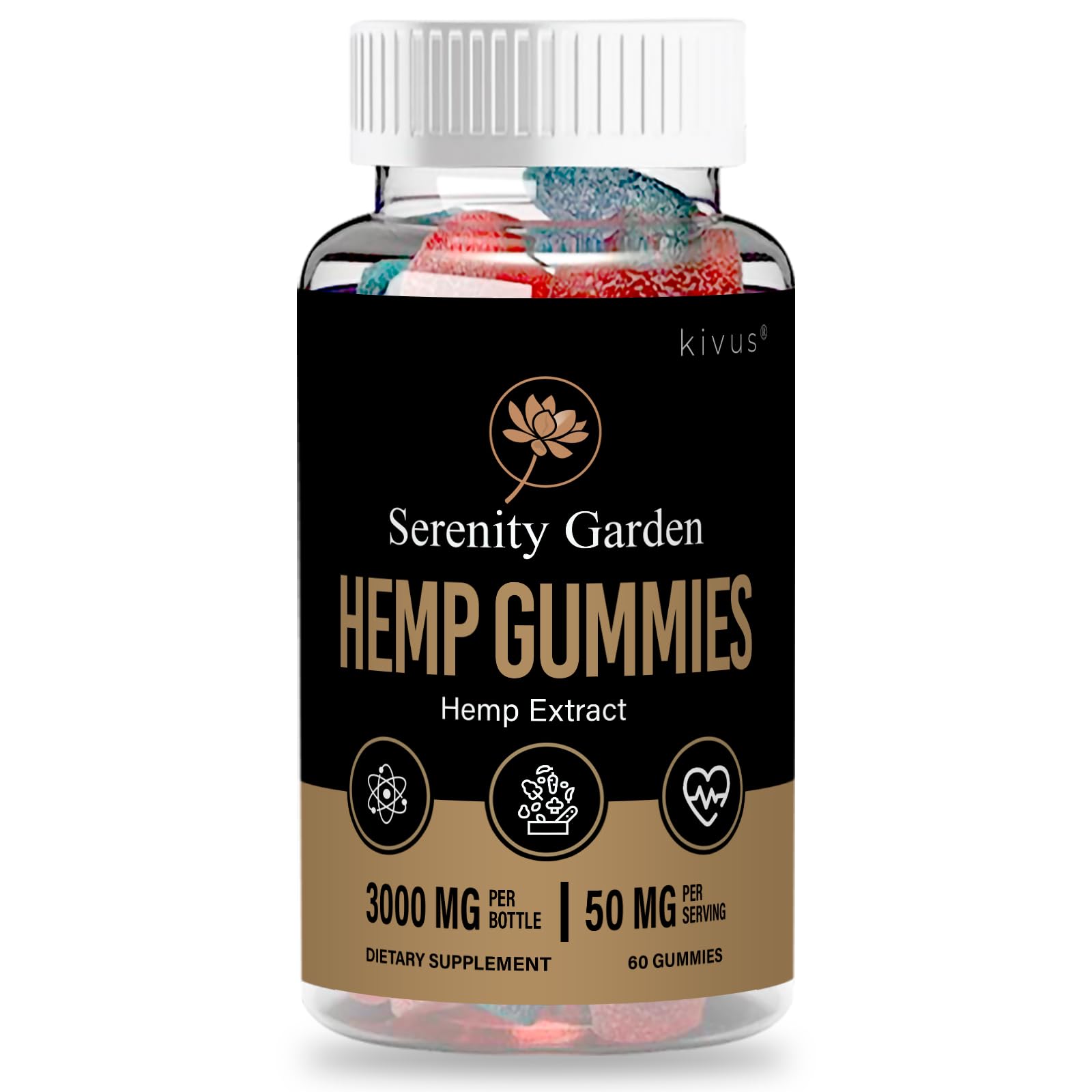 Kivus SerenityGarden - Serenity Garden Gummies, 60 Count