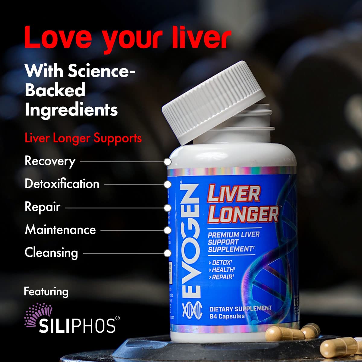 Evogen Liver Longer Liver Support 84 Capsules
