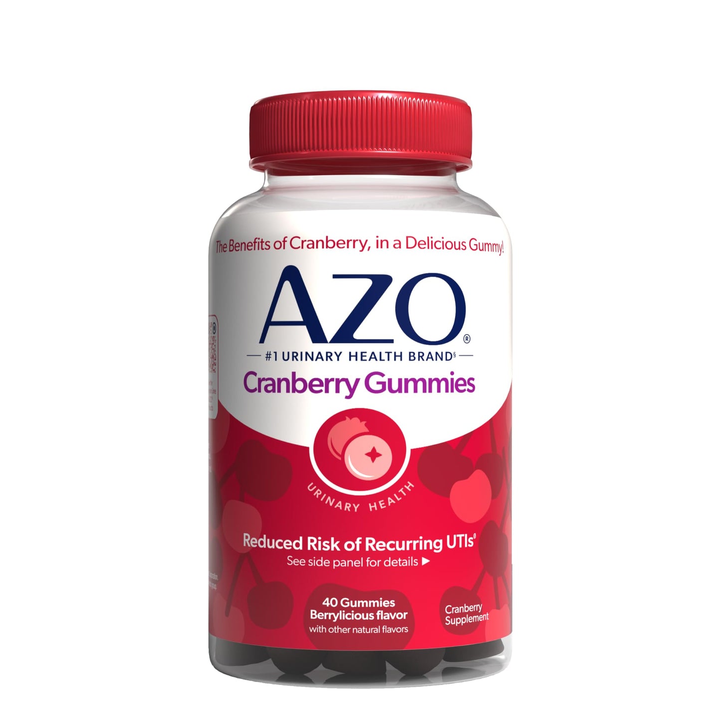 AZO Cranberry Urinary Tract Health Gummies, 40 Count