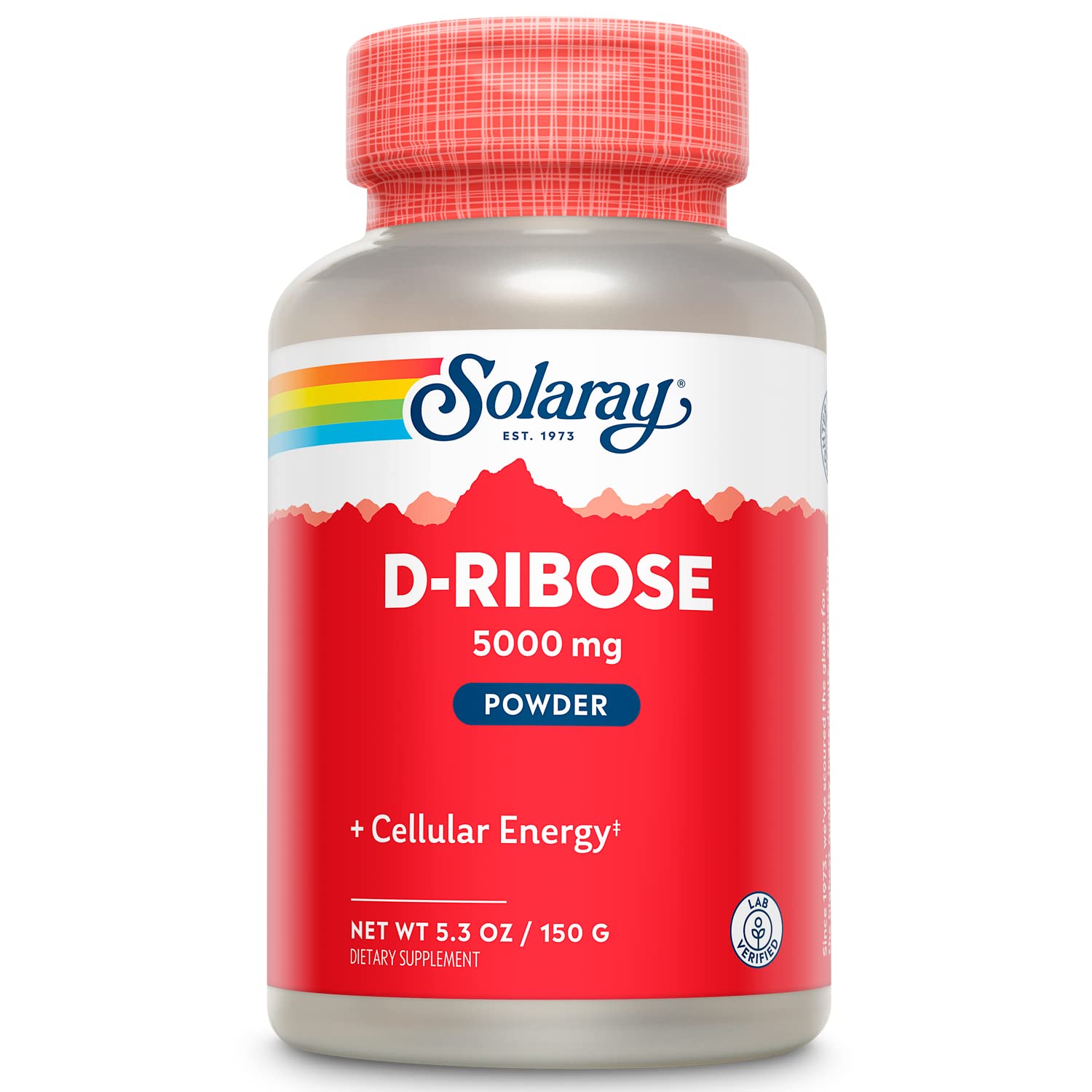 SOLARAY D-Ribose Powder 5000 mg, 5.29 oz