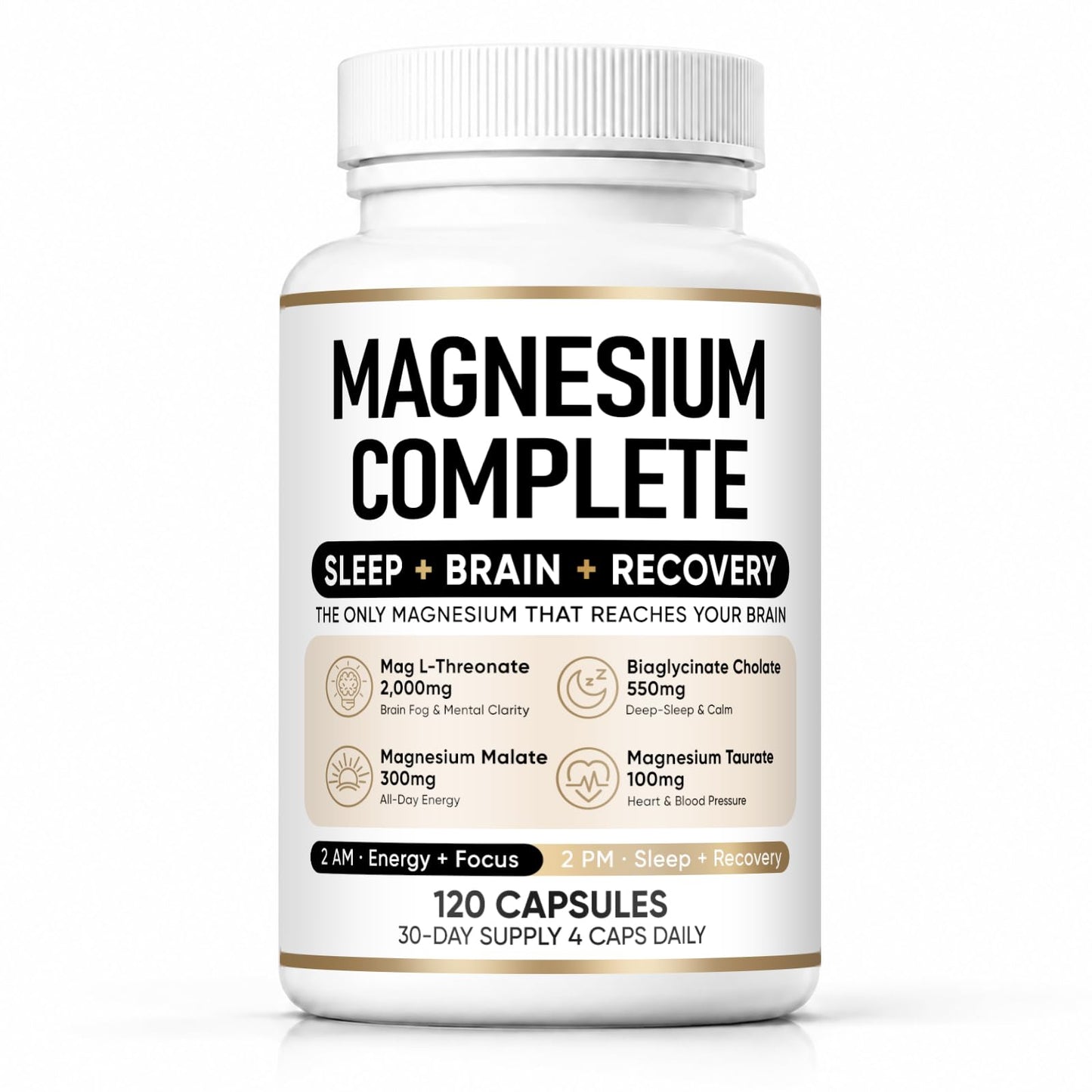VERTISOOTH 4 in 1 Magnesium Complex Capsules, 120 Capsules
