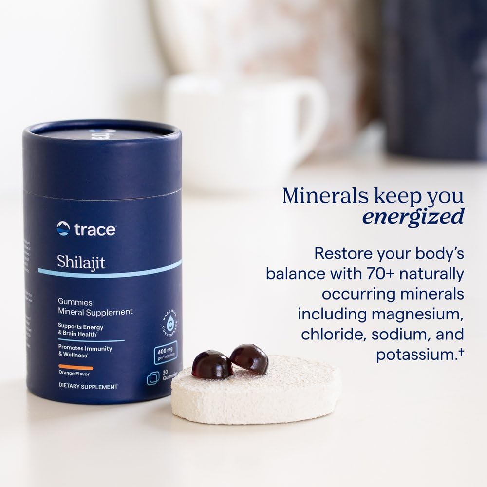 Trace Minerals Shilajit Gummies with Ionic Trace Minerals, 30 Gummies