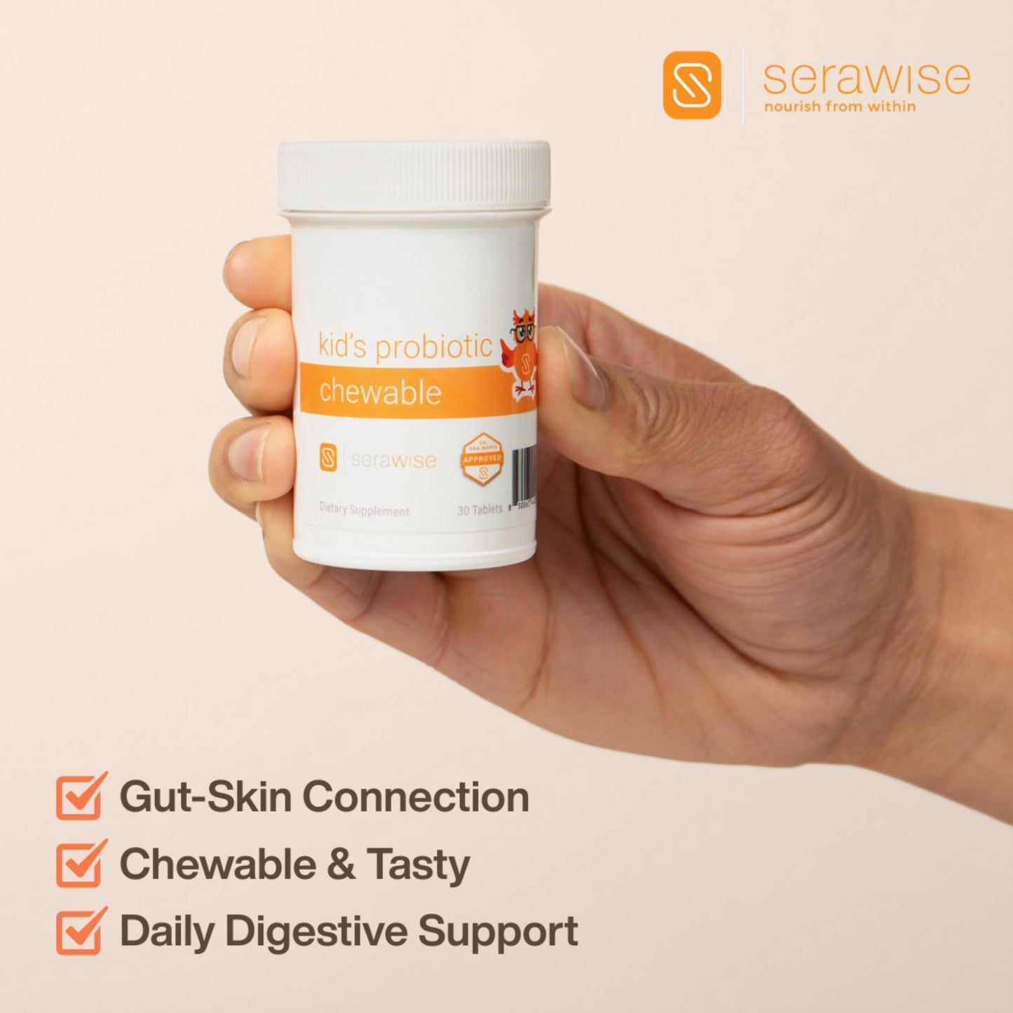 Serawise Kid's Probiotic Chewable 30 Tablets