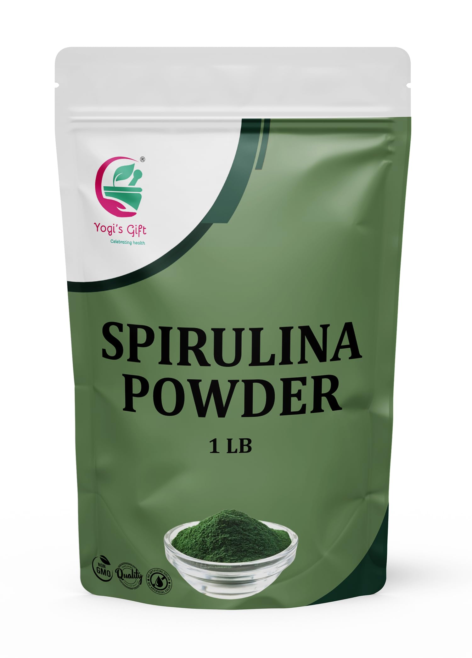 YOGI’S GIFT – Celebrating health Spirulina Powder 16 Ounce