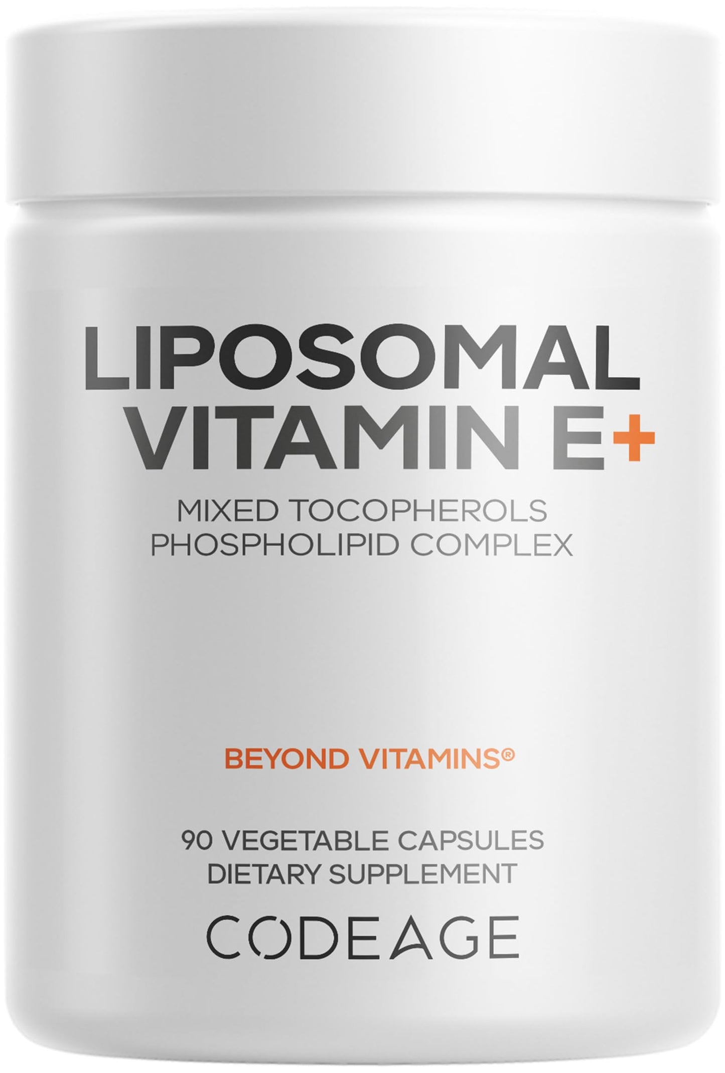 Codeage Liposomal Vitamin E Supplement Capsule 90 Count