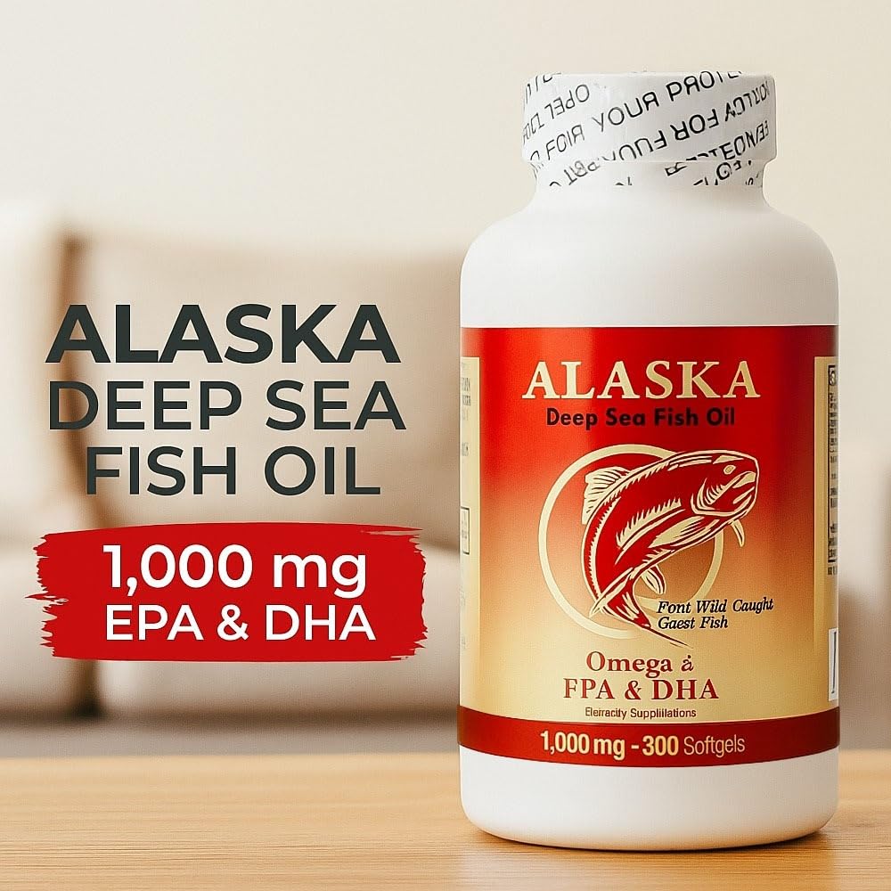NCB NCB TECHNOLOGY Alaska Deep Sea Fish Oil Omega 3 EPA DHA 1000mg Softgels 300