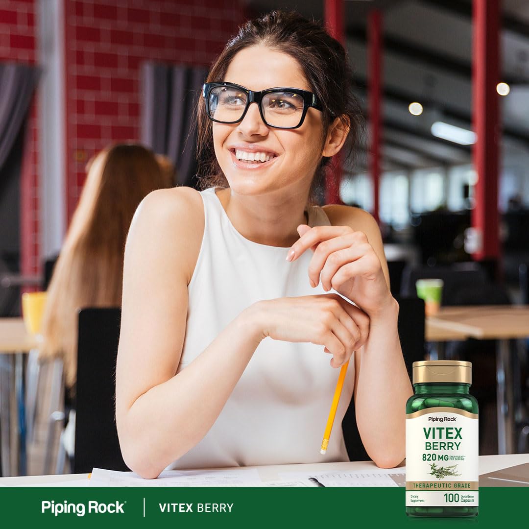 Piping Rock Vitex Chasteberry Capsules, 100 Count