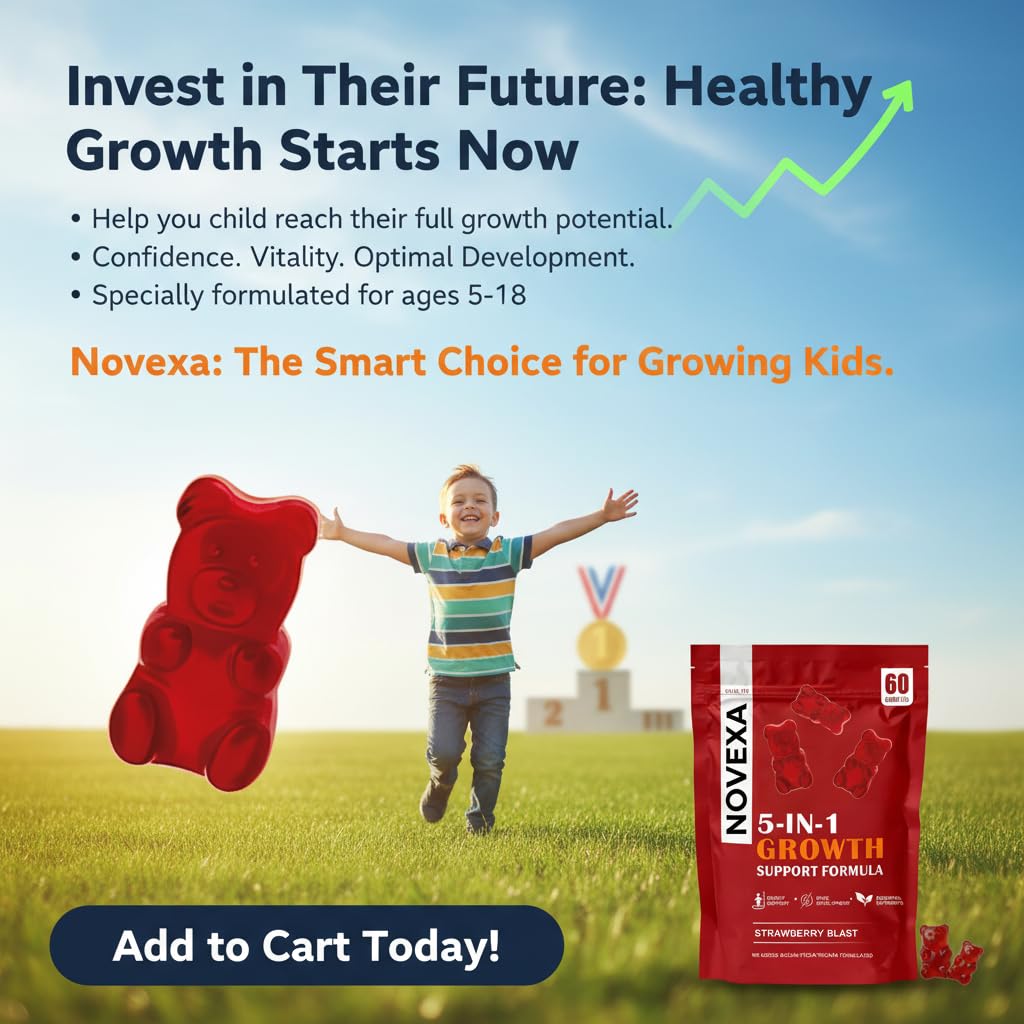 Heniqut Novexa Growth Gummies 60 Gummies