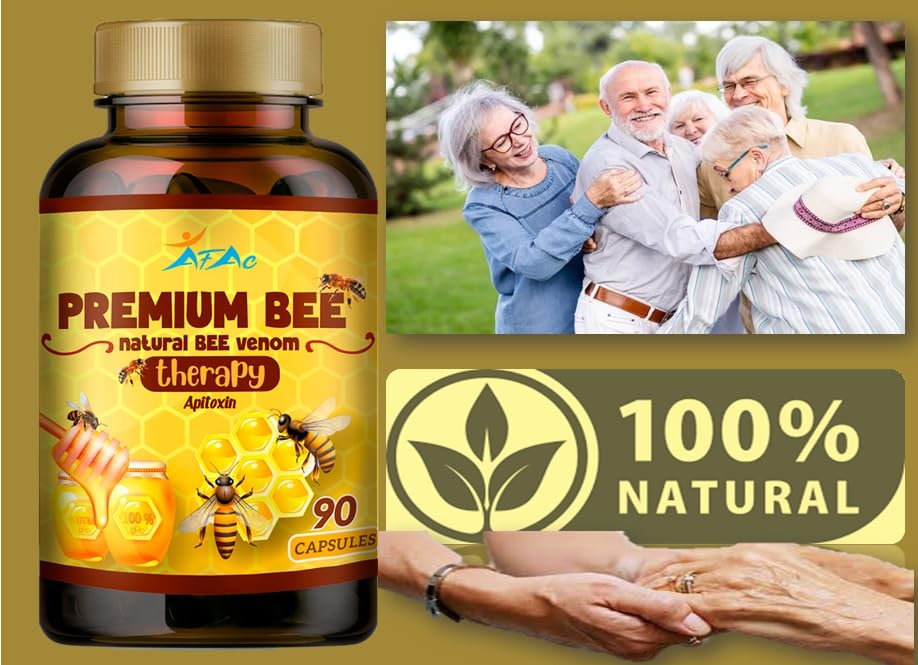 VITAMISAN Bee Venom with Glucosamine Sulfate and Manuka Honey Capsules, 90 Count