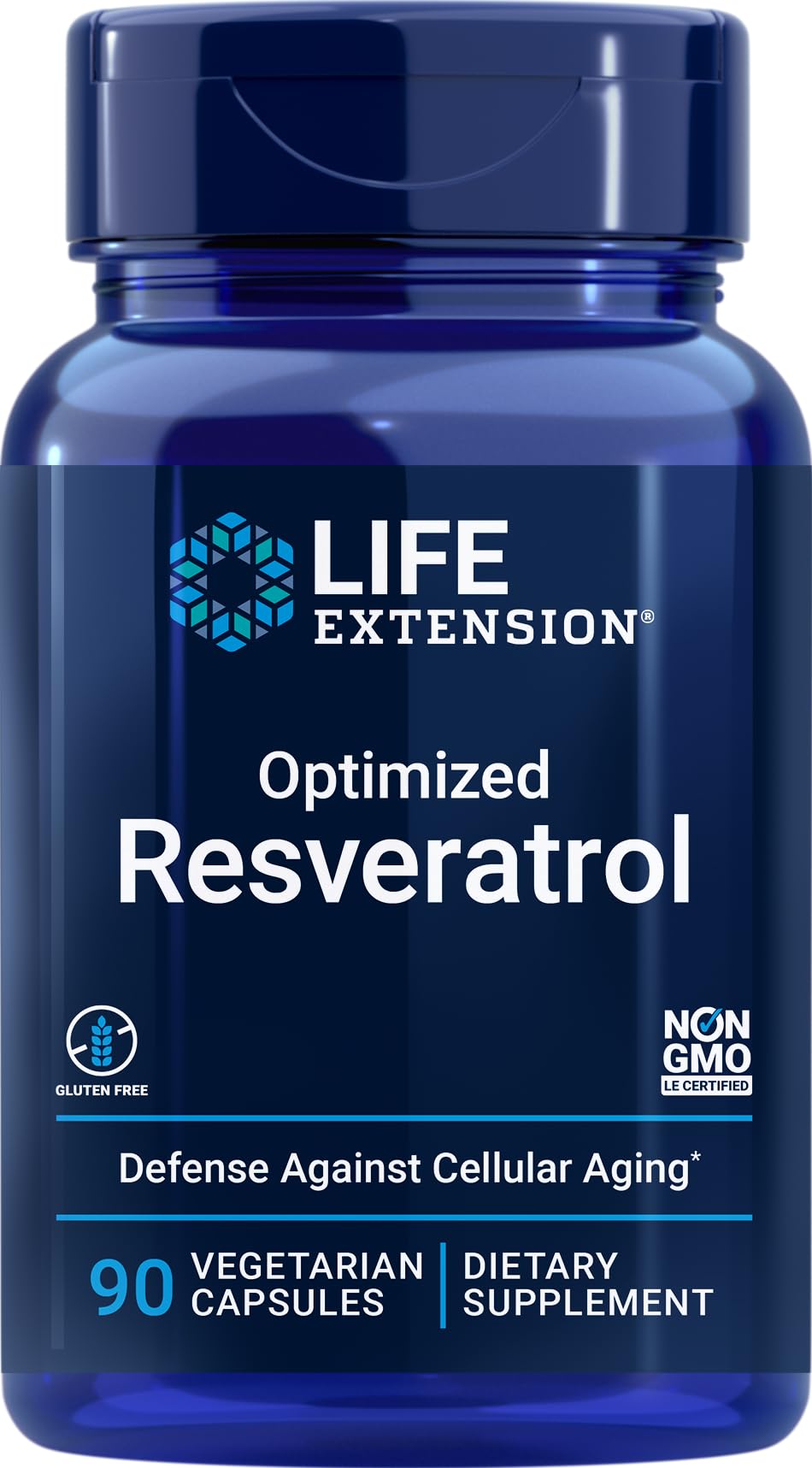 Life Extension Optimized Resveratrol Capsule, 90 Capsules