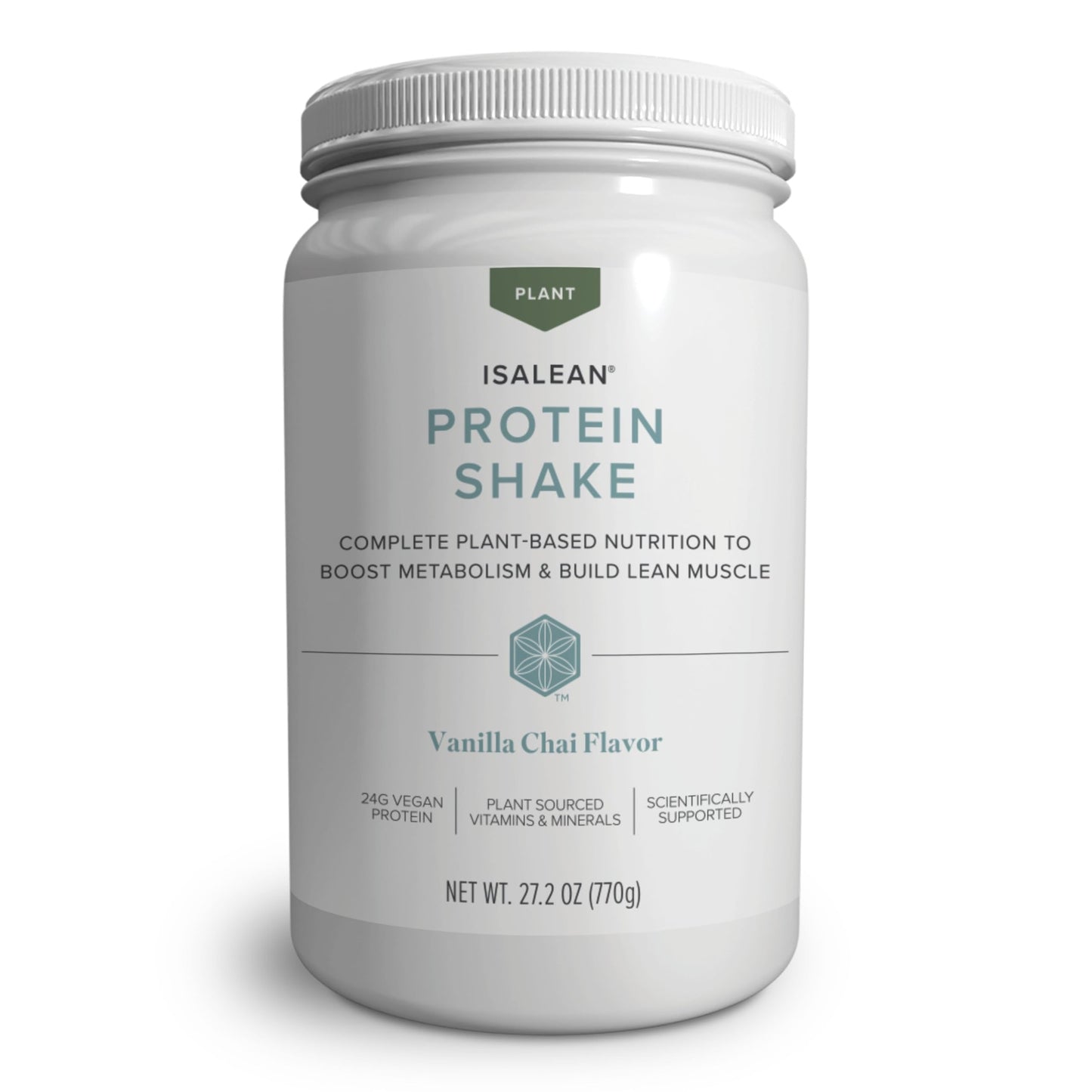 Isagenix IsaLean Plant-Based Protein Shake Powder 27.2 Ounce